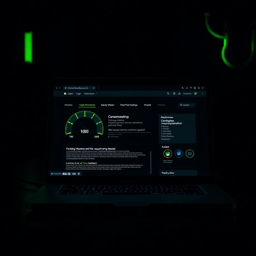 High-performance modern contractor website loading in under a second, displayed on a laptop