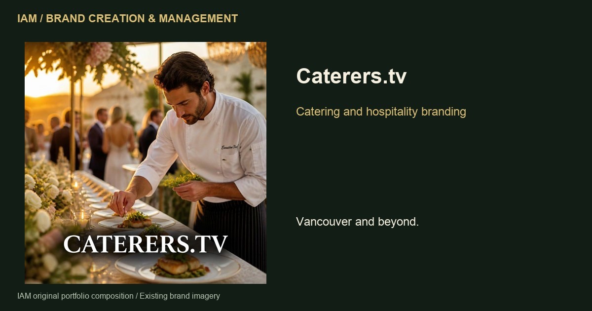 Caterers.tv — IAM brand creation and management