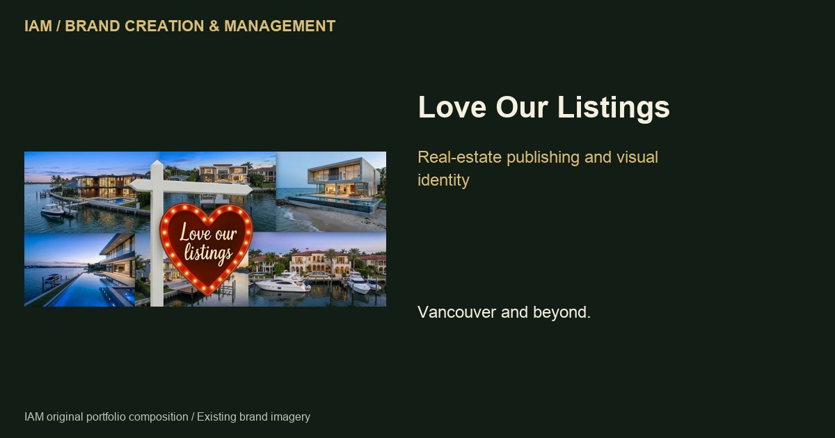 Love Our Listings — IAM brand creation and management