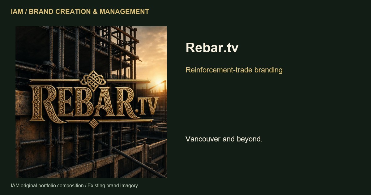 Rebar.tv — IAM brand creation and management