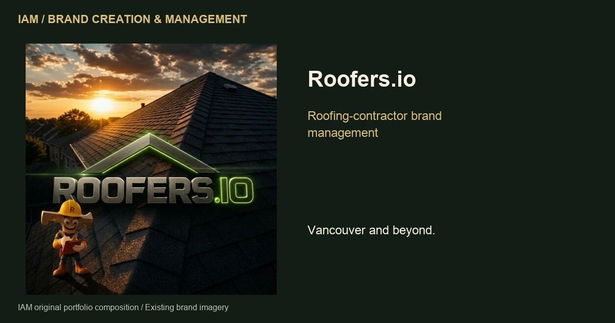 Roofers.io — IAM brand creation and management